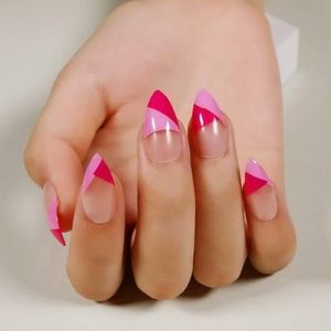 Pink Abstract Nail Set